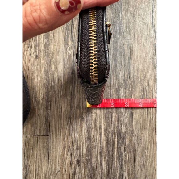 Fossil Key-Per Fabric Quilted Crossbody Bag Black Brown & Wallet - Picture 9 of 14